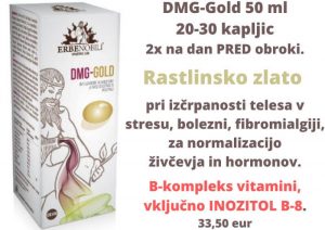 Spagirični DMG-Gold rastlinsko zlato in B-kompleks vitamini vključno B-8 ZAPER