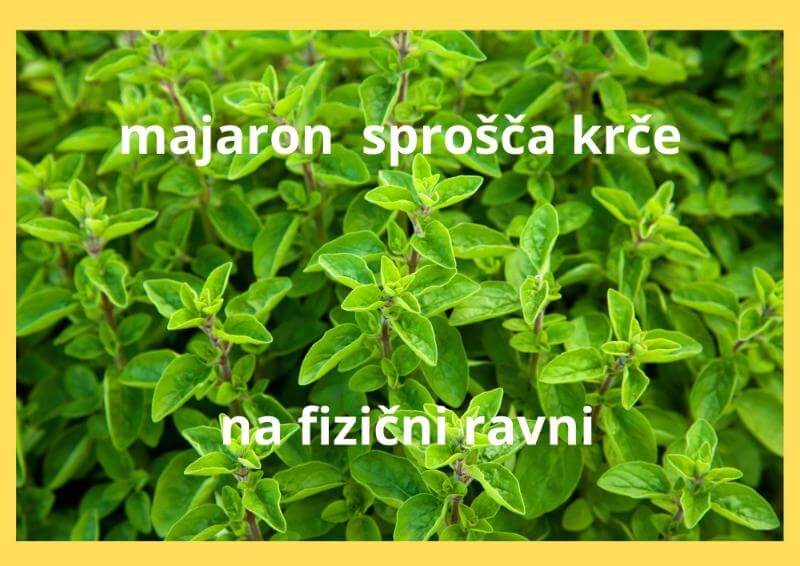 majaron sprošča krče na fizični ravni ZAPPER